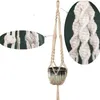 Hot sales 100% handgemaakte macrame plant hanger bloem / pot hanger voor wanddecoratie Countyard Garden