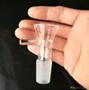 Adaptateur de raccords de tuyauterie en verre en forme d'entonnoir, conduites d'eau bongs en verre hooakahs deux fonctions pour plates-formes pétrolières bongs en verre