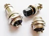 Connettori, XLR 2Pin Plug Aviation Pannello maschio Pannello femmina Connettore adattatore metallico per telaio 16 mm/10 pairs (20pc)