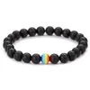 Rainbow Bracelet 2 Styles Fashion 8MM Pride Natural Stone Bead Bracelets & Bangles For Male Female Jewelry 2019 Drop Beaded, Strands