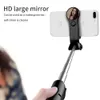 Bluetooth Selfie Stick Mini Tripod Extendable Monopod With Mirror For iPhone For Android For Samsung2218215