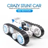 New cross-border children's remote control tank 360 flip deformation car boy toy tank l children's gift