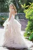 Jasmine 2019 A linha vestidos de casamento querida camadas saias de renda apliques de vestidos de casamento de luxo ruffle plus size trem da varredura vestidos de noiva