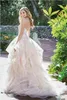 Jasmine 2019 A Line Wedding Dresses Sweetheart Tiered Skirts Lace Appliques Wedding Dresses Luxury Ruffle Plus Size Sweep Train Bridal Gowns