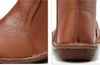 Heißer Verkauf - Neu eingetroffene Damen-Modestiefel aus echtem Leder, modische Schuhe mit Reißverschluss, Größe 35-42 für Herbst und Winter 5062