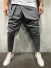 Calça Harém Masculina Casual com Cordão Sólida Moda Meninos Primavera Outono Calças Finas Bolso 5 Cores