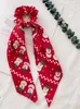 Kids Xmas Headbands elastyczna moda choinka Święty Mikołaj drukowane zespoły główne dziewczyny