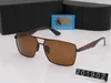 DESIGN BRAND Clássico Polarized 201902 Óculos De Sol Dos Homens de Condução Quadrado Quadro piloto Óculos de Sol Masculino Óculos de Sol UV400 Goggle Populares Polarizados