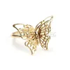 Creative Gold Butterfly Servet Ring Handdoek Gesp Servet Houder voor Huwelijk Banket Diner Decor Restaurant Servet Ring Tafel Decoratie