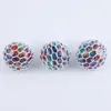 5,0cm Beads de colores Malla Squish Bola de uva Fidget Juguete Anti estrés Ventaje Squishy Bolas Squeeze Toys DecomPresión Ansiedad Alivio