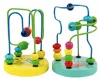 Wooden Toy Colorful Round Mini Beads Wire Maze Game Educational Circle Bead Early Development Toys Random Color3998762