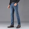 Mens Jeans marka yüksek kaliteli pamuk retro adam kot pantolon nostalji tarzı düz ince sıradan erkek denim tulum bahar yaz pant2633