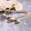 Stainless Steel Hotel Tableware suit Thickened Western Cuisine Knives Forks and Spoons Four-piece Set Kitchen Tools T9I0082