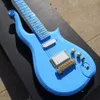 Diamond Series Prins Cloud Sky Blue Electric Gitaar Alder Lichaam, Maple Neck, Love Symbol Inlay, Gold Truss Rod Cover, Wrap Arround Tailpiece