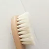 Newborn Brush And Comb Set Soft Bristles Brush Wooden Comb Infant Natural Wool Kids Care Kit Comb Brush