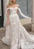 Eva Lendel 2020 Vestidos de Noiva com Laço Destacável Lace Appliqued Boho Sereia Vestidos de Novia Off Should Bidal Wedding Watchs