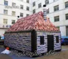 Full Printing Inflatable Public House 8m Garden Shade Marquee Structure Air Blown Irish Pub Pop Up Camping Tent For Outdoor Party Event