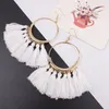 Tassel Kolczyki Czeski Tassels Wiselczycy Kolczyki Circle Drop Ear Pierścionki Handmade Biżuteria Moda Kobiety Dziewczyny Akcesoria 16 Wzory DHW2394