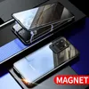 Magnetische Adsorptions-Hüllen aus gehärtetem Glas für Samsung Galaxy S20 Ultra S21 S10 Plus S22 S23 Note20