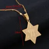 Stainless Steel Star of David W/Chai Symbol Pendant Necklace Jews Women Men Trendy Chain Jewelry