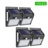 100 luz solar LED Luz solar solar lâmpada solar luminária solar à prova d'água Sensor de movimento PIR PIR Luz de rua para decoração de jardim