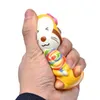 쪼그리고 다채로운 알파카 천천히 리바운드 에뮬레이션 동물 빵 10cm 카와이짜리 짜기 무지개 고양이 압착 장난감 선물