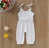 Baby Rompers Enfants Bretelles Jumpseau JumpSue Summer Solid Onesie Casual Triangle Triangle Volous Convoi Suites Body Bodsuit PlaySuit Combinaison C5801