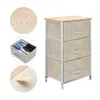 3-Tier Dresser Тумба для хранения с 3 Easy тяните ткань Тумбы