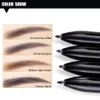 Eyebrow Pencil 4 In 1 Press Rotary Four-Color Eyebrow Pen Color Cosmetic Make Up Tool
