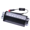 Araba Polisi Strobe Uyarı Işık 8 LED Acil Durum Redblue Yellowwhite Beacon yanıp sönen lamba enayi ön camda 6183291