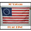 American Betsy Ross Flaga Poliester 90 * 150 cm 13 Stars USA American Betsy Ross Flag Decoration Zza1132