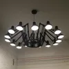 Lampes suspendues Vintage lampe araignée 6 9 12 16 têtes luminaire à Suspension noir blanc lumières suspendues éclairage réglable pour les maisons