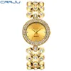 Reloj de pulsera CRRJU de marca superior, reloj de lujo con diamantes para mujer, reloj de pulsera con cielo estrellado para mujer, reloj femenino, reloj femenino 295m