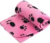 Pet Blanket Grove Small Paw Print Pet Cat Dog Blanket Fleece Soft Fleece Dog Cat Puppy Flee Filtet Bäddar Mat Varma Kennels LSK127