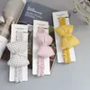 Baby Girls Princess Bow Mandyband Cute Plaid Big Butterfly Party Fair Akcesoria Moda Nowe dzieci Bowknot Hair Rope S114