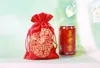 Kleine Chinese Zijde Brocade Sieraden Pouch Trekkoord Joyous Wedding Party Gunst Snoep Gift Bag Verpakking Tassen Spice Sachet GB1509