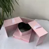 Boîte-cadeau de fleurs en forme de Cube, boîte-cadeau à faire soi-même, pour anniversaire, mariage, saint-valentin, emballage de fleurs Surprise 2457