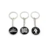 Black Lives Materie Schlüsselschüsse Buchstaben Keyrings Anhängertasche Zauber Accessoires Schmuckwagen Ringe Kettenhalter Mode Key FOBS 3 Designs