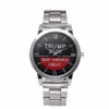 Trump relógios de pulso 5 Estilos Trump 2020 Strap Watch Retro letra impressa Homens Rapazes relógios de quartzo OOA7554-4