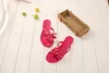 2019 fashion women sandals flat jelly shoes bow V flip flops stud beach shoes summer rivets slippers Thong sandals nude4067016