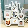 White Plastic Family Photo Frame Wall Hanging Picture Holder Display Home Decor Ideal for Gift 30x37cm