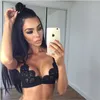 Woman Sexy Lace Bras 4 Colors Hollow Out Spaghetti Straps Elastic Band Wave Hem Beach Sexy Bras