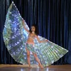 Kinder LED Schmetterling Flügel Bauchtanz Kostüme Glowing Leistung Kleidung Bühne Dance Wear Tanz Kostüm roupa feminina