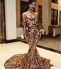 Luxury South African Black Girls Prom Klänningar Pretty Mermaid Off Shoulder Holidays Graduation Wear Evening Party Gowns Custom Gjorda Plus Storlek