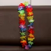 100 cm fleur hawaïenne plage fête Hula guirlande Leis collier Lei fête d'anniversaire fournitures faveurs de mariage 8 couleur DLH178