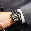 Top Luxury Brand GoldenHour Genuine Leather Strap Men039s Quartz Assista a Water impermeabilizada Relógio Men Watches Relogio Mascul5619447