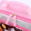 Fashion Sequin Kid Lunch Bag Aluminum Foil Thermal Insulated Lunch Bag Portable Outdoor Picnic Lunch Box Food Storage Tote Box VT0809