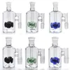 Glas Ash Catcher dik glas 14.4mm 18.8mm 90 graden Ashcatcher Rook accessoire voor Bong Oil Rigs Water Pipe