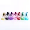 Colorful Skull Glass Essential Oil Bottles Perfume Spray Bottle 8ml Plating Cap with Double Silver Ring Line