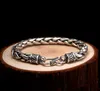 Prata sólida 925 grosso masculino design simples 100 prata esterlina real vintage legal caixa de jóias masculina giftlink chain link5506985